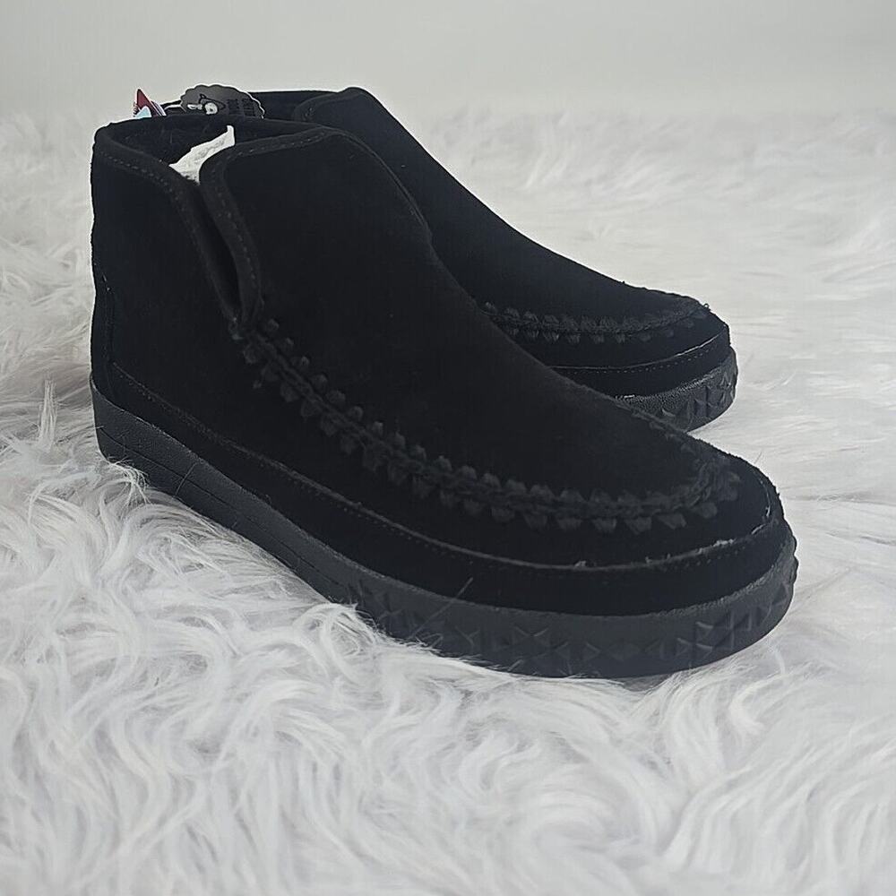 Muk Luks Black Ankle Bootie Slippers Womens size 7